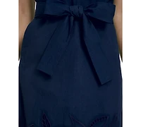 Vince Camuto Women's Embroidered V-Neck Float Dress