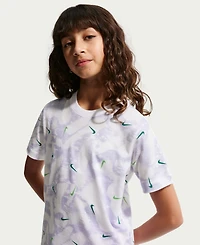 Nike Girls' Sportswear Short-Sleeve Printed T-Shirt