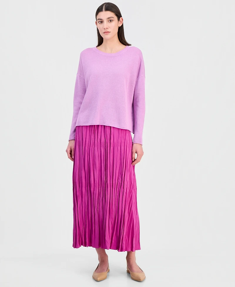 Eileen Fisher Women's Linen & Cotton Relaxed Sweater