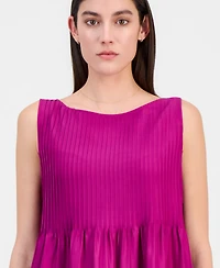 Eileen Fisher Women's Silk Pleated Sleeveless Dress