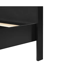 Streamdale Furniture Solid King Wood Bed Frame with Elegant Headboard