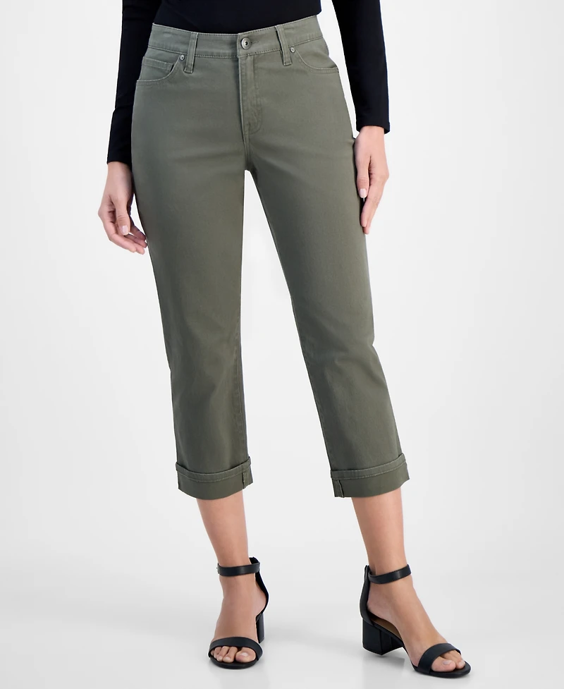 Style & Co Women's Mid-Rise Curvy Capri Jeans, Exclusively at Macy's