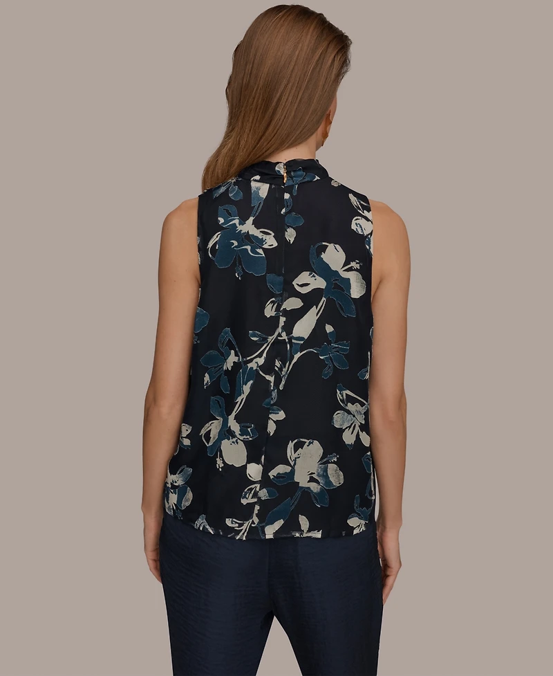 Donna Karan New York Women's Printed Sleeveless Top