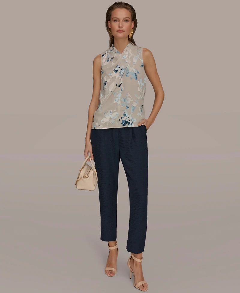 Donna Karan New York Women's Printed Sleeveless Top
