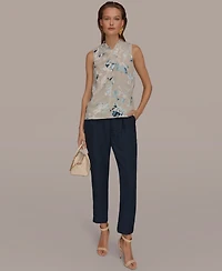 Donna Karan New York Women's Printed Sleeveless Top