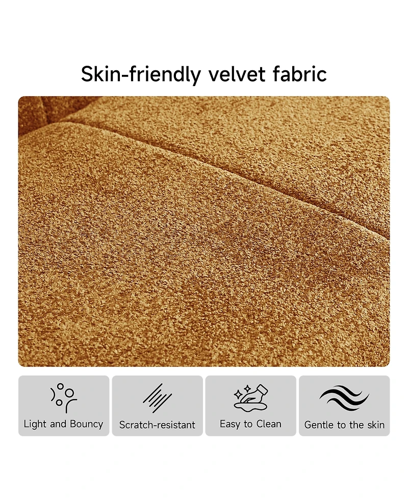 Streamdale Furniture Luxury Cloud-Soft Velvet Single Sofa Chair