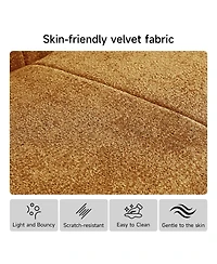 Streamdale Furniture Luxury Cloud-Soft Velvet Single Sofa Chair