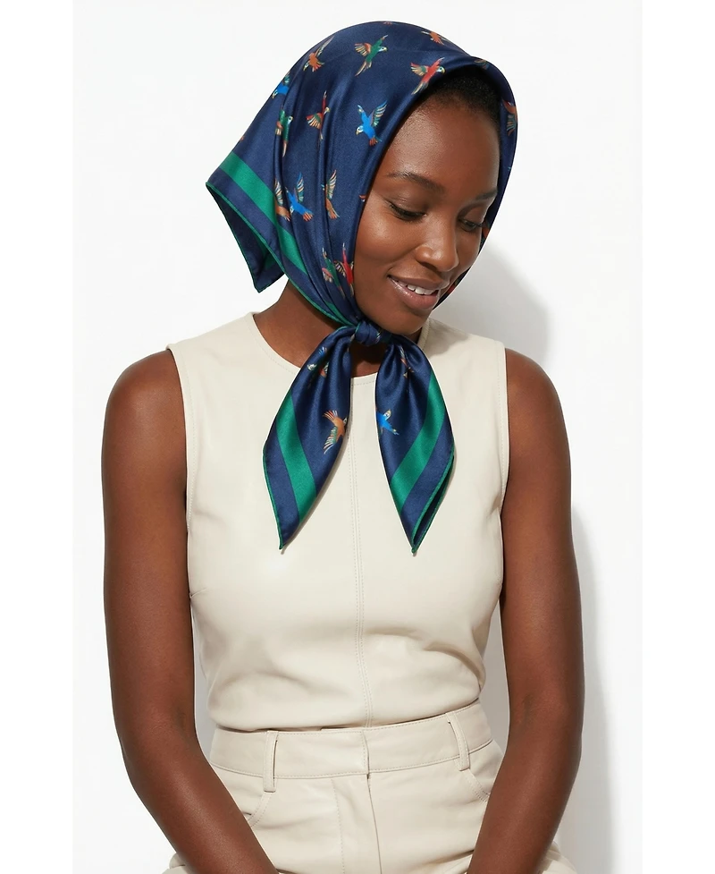 Jessie Zhao New York Freedom Wings Double Sided Silk Scarf