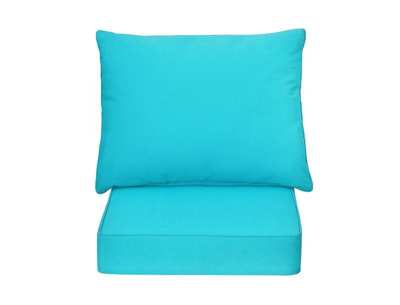 Slickblue Deep Seat Chair Cushion Pads Set with Rope Belts for Indoor and Outdoor