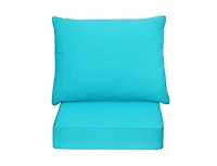 Slickblue Deep Seat Chair Cushion Pads Set with Rope Belts for Indoor and Outdoor