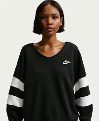 Nike Sportswear Women's Club Fleece Oversized V-Neck Sweatshirt