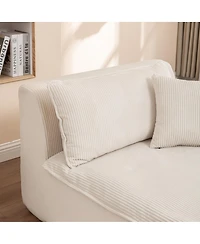 Streamdale Furniture Chaise Lounge Upholstered Sofa Bed, Oversized Sleeper Chair for Living Room