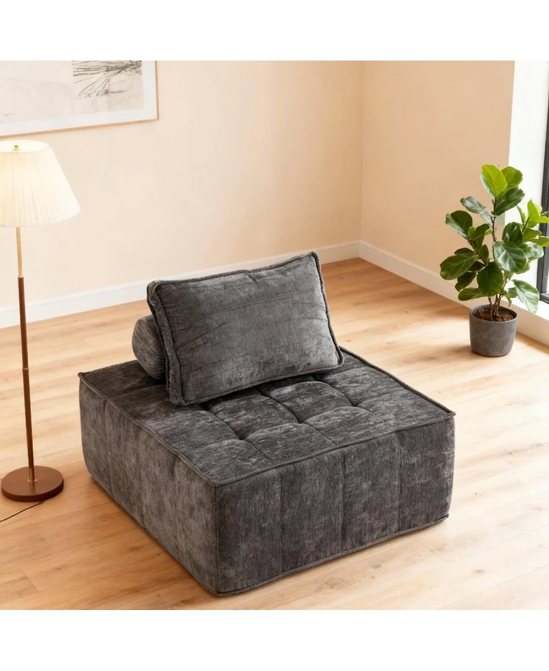 Streamdale Furniture Modern Modular Sectional Single Sofa Couch