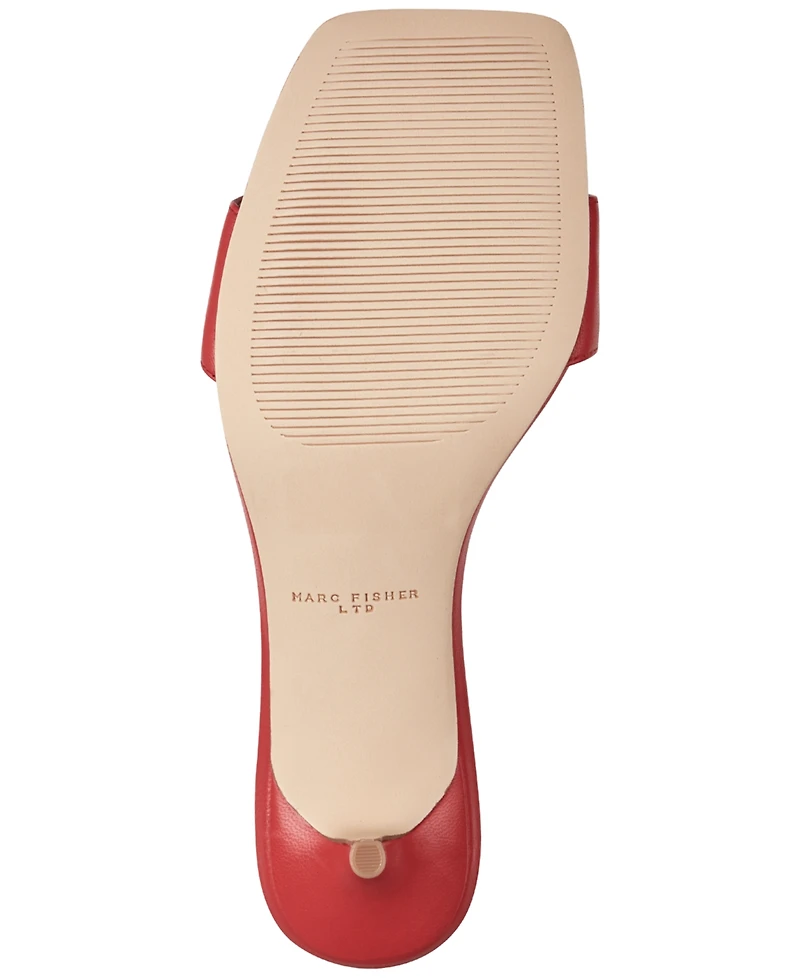 Marc Fisher Ltd Women's Sidnee Kitten Heel Dress Sandals