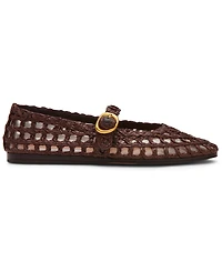 Steve Madden Women's Melody Raffia Mary-Jane Flats
