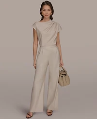 Donna Karan New York Women's Straight Leg Tie-Waist Pants