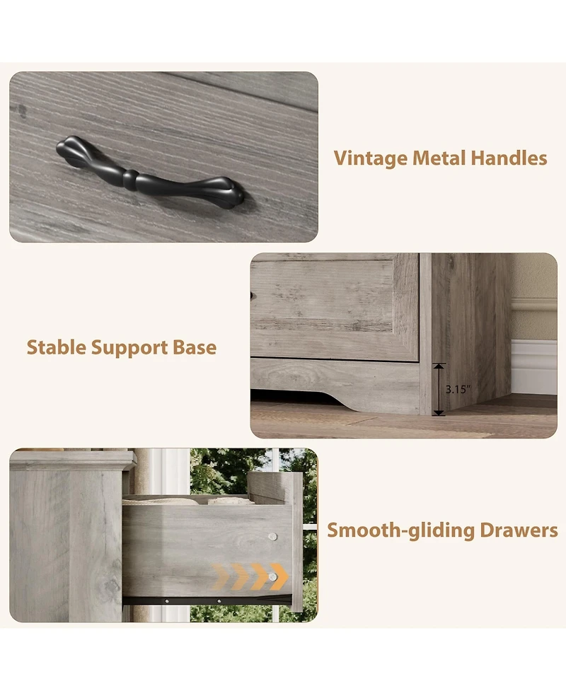 Gaomon Dresser for Bedroom with 6 Drawers