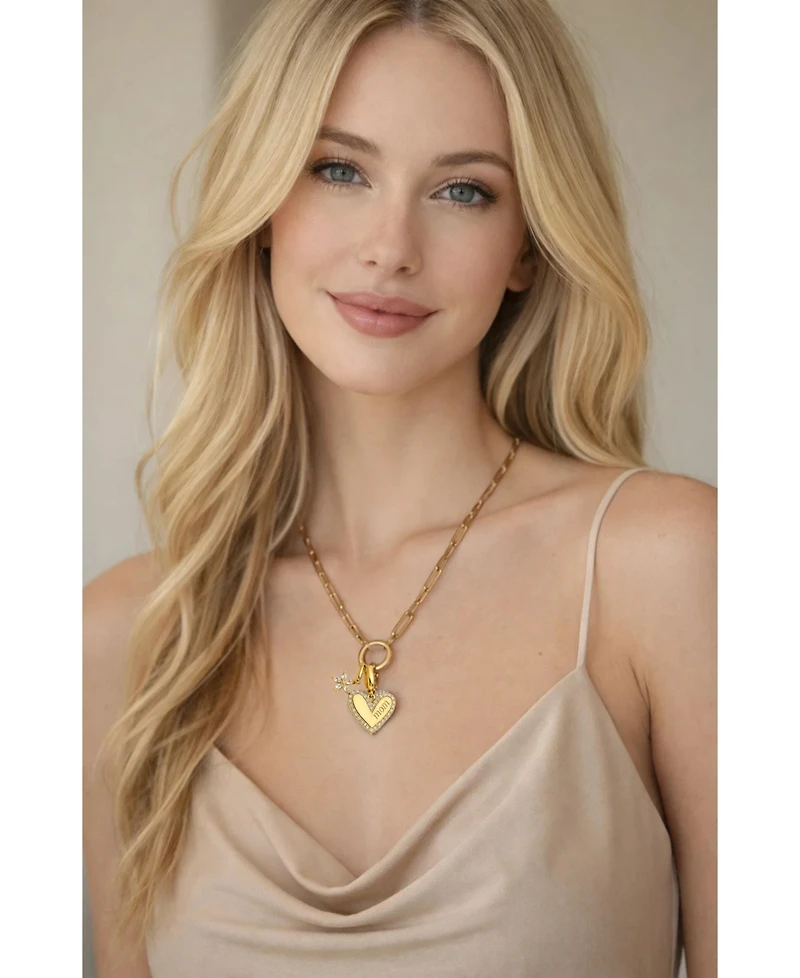 Hollywood Sensation Bloom Mom Heart Necklace