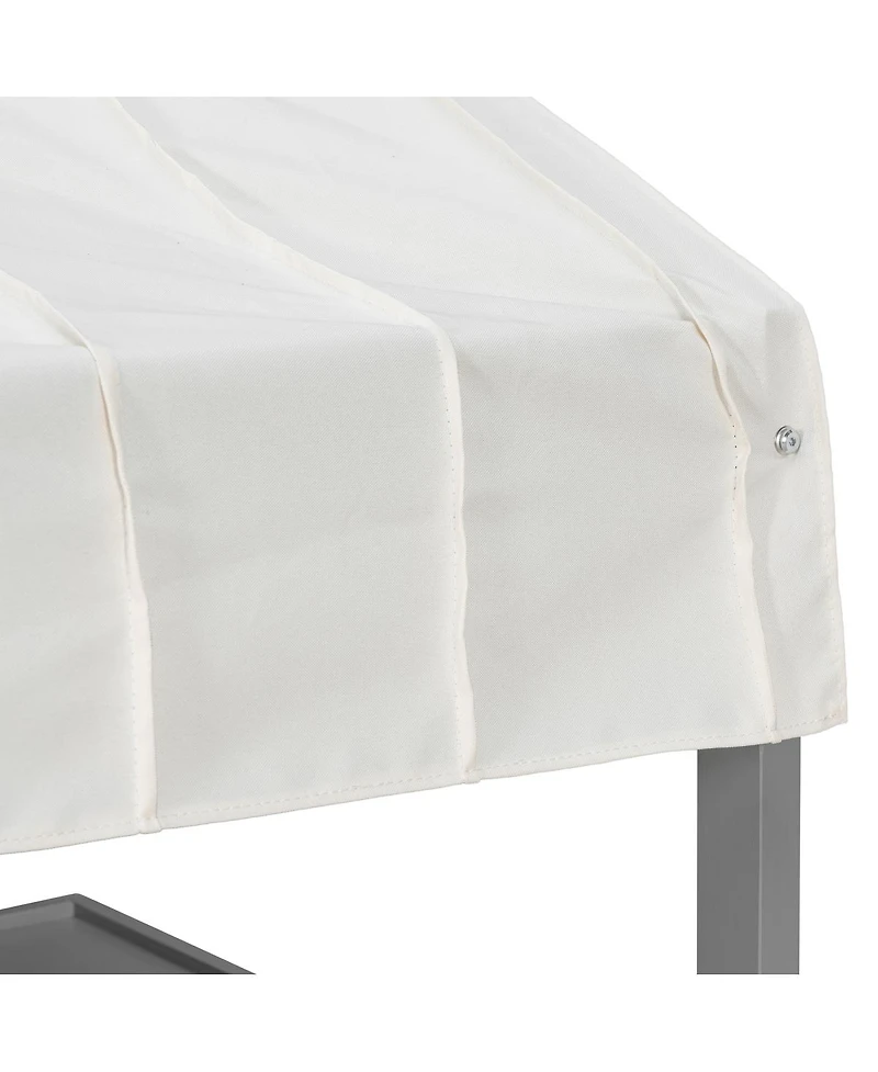 Streamdale Furniture Full Size House Bed with 2 Large Drawers, Side Bookshelf with Led Strip