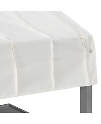 Streamdale Furniture Full Size House Bed with 2 Large Drawers, Side Bookshelf with Led Strip