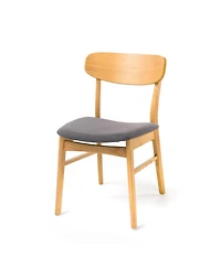 Streamdale Furniture 5-Piece Dining Table Set with Solid Wood Frame and 4 Upholstered Chairs