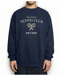9tofive Men's Real Dads Tennis Club Heritage Crewneck