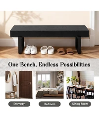 Streamdale Wood Bench for Bedroom, Farmhouse Kitchen Table Benches, Modern Shoe