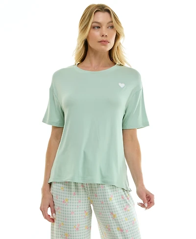 Roudelain Women's Drop Shoulder Crew Neck Top