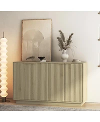 Streamdale Furniture Wood Modern Buffet Cabinet with Storage, Fluted Sideboard, Credenza, Accent Cabinet