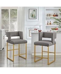 Streamdale Furniture Modern Fashion Counter Height Bar Stools, Set of 2