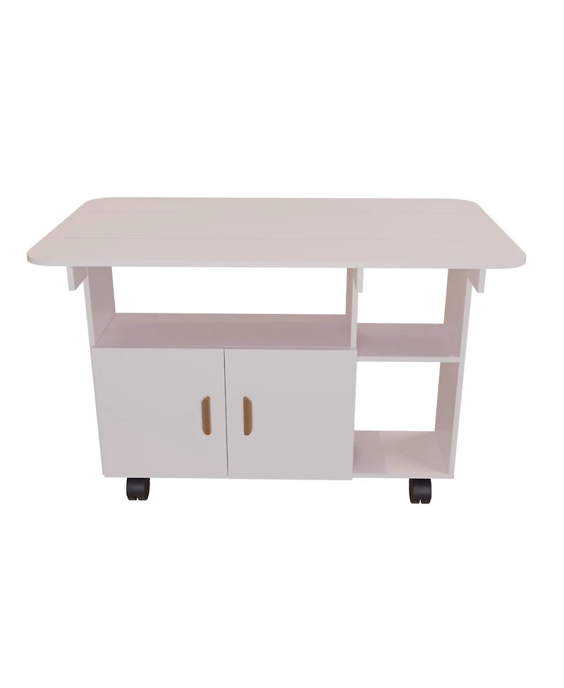 Streamdale Furniture Modern Movable Folding Dining Table for Small Spaces