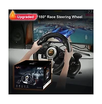 Pxn V3 Pro 180 Usb Black Racing Wheel With Pedals.