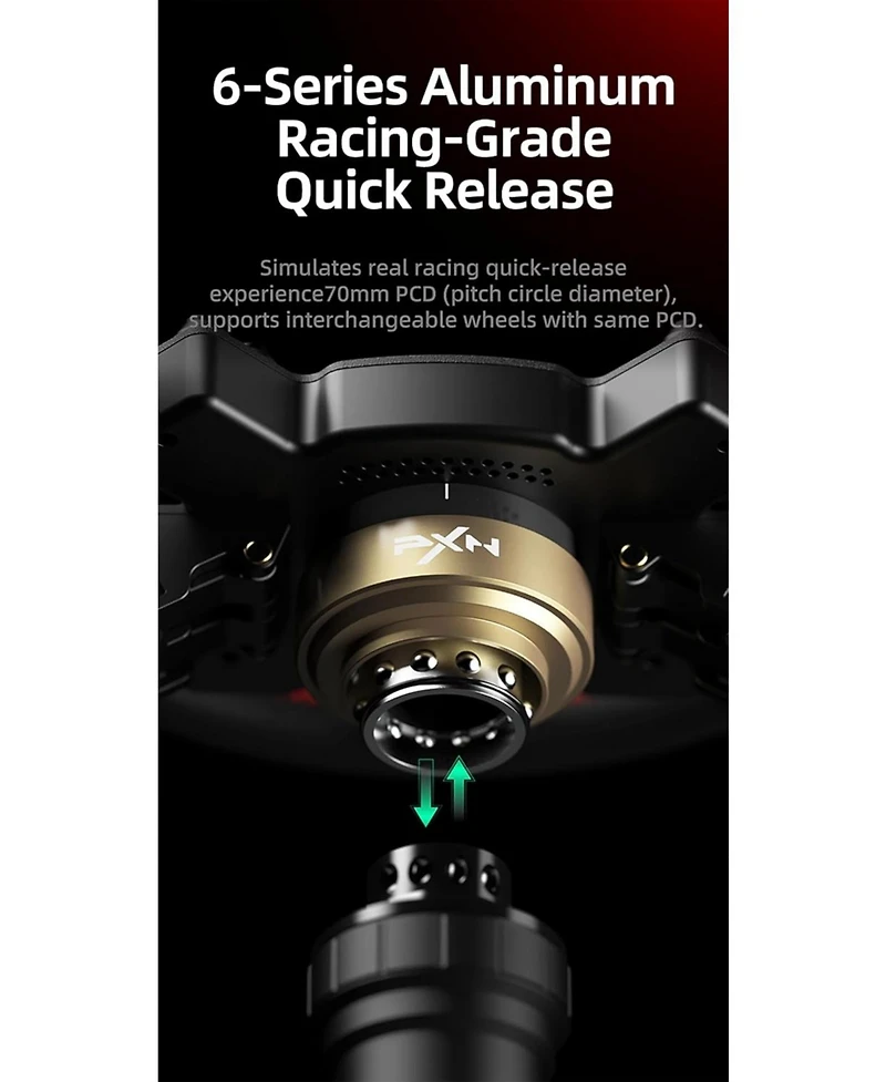 Pxn W Cs R2 13" Racing Steering Wheel.