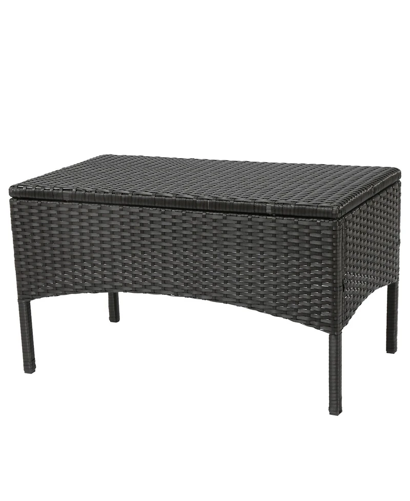 Streamdale Furniture Cordoba Pe Rattan 4-Piece Outdoor Chat Set