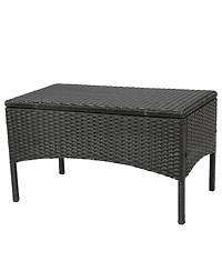 Streamdale Furniture Cordoba Pe Rattan 4-Piece Outdoor Chat Set