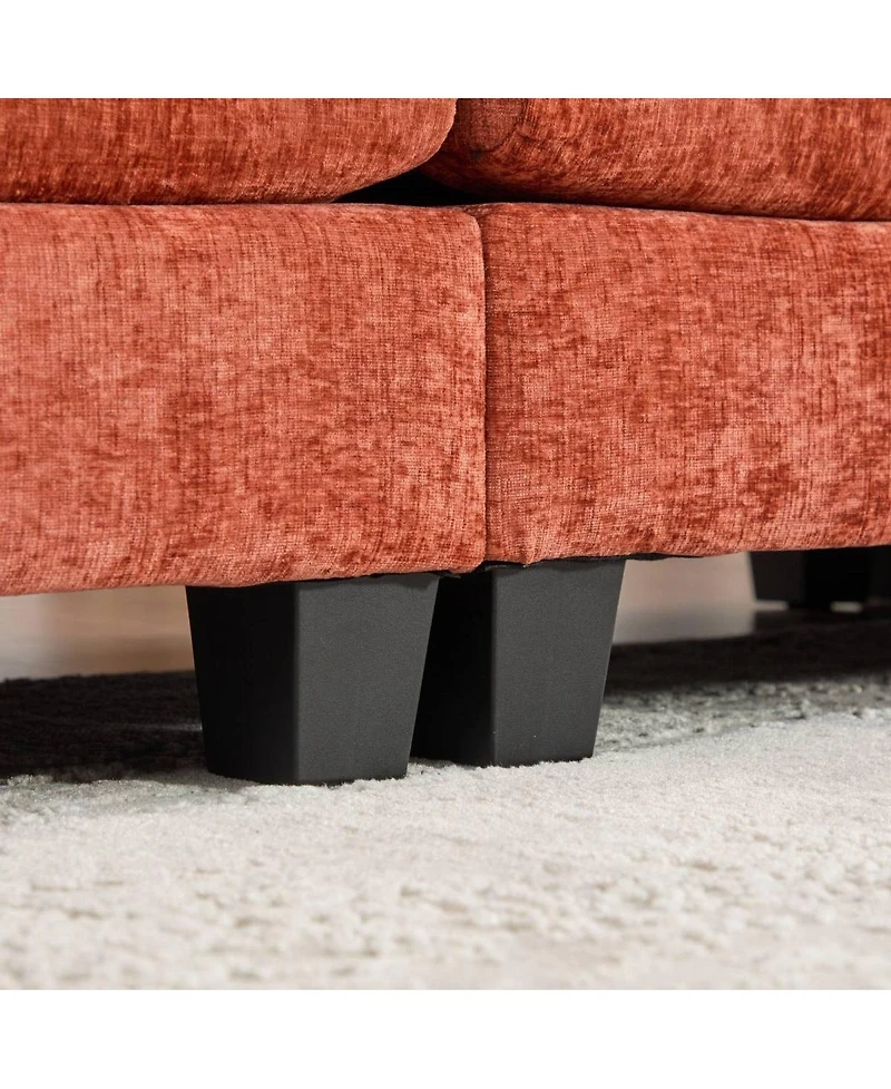 Streamdale Furniture Luxurious Velvet Lounge Chair with Adjustable Backrest