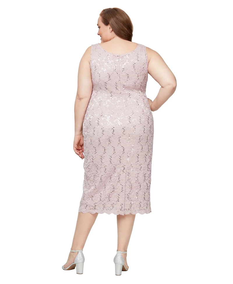 Sl Fashions Plus 2-Pc. Lace Jacket & Sheath Dress Set