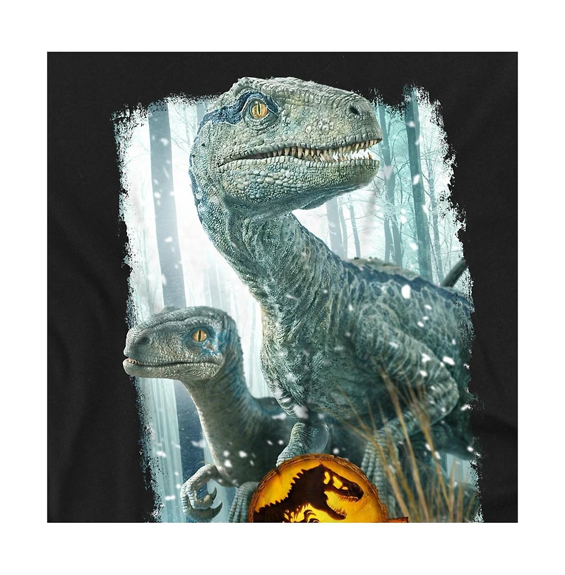 Jurassic Park Men's World Blue Beauty Shot T Shirt