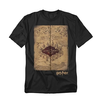 Harry Potter Big & Tall Marauders Map Short Sleeve Adult Tee / T-Shirt
