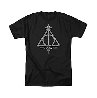 Harry Potter Men's Deathly Hallows Line Art T Shirt