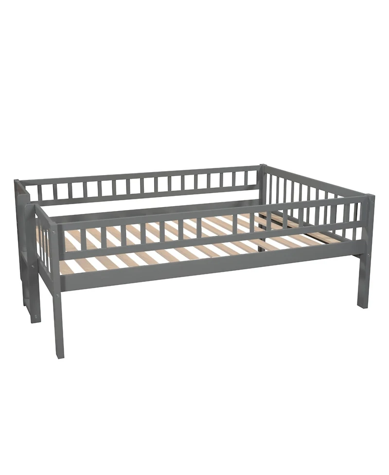 Streamdale Furniture Triple Full Bunk Bed with Ladder & Slide