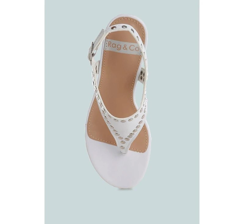 Nerina Studded Genuine Leather Sandals