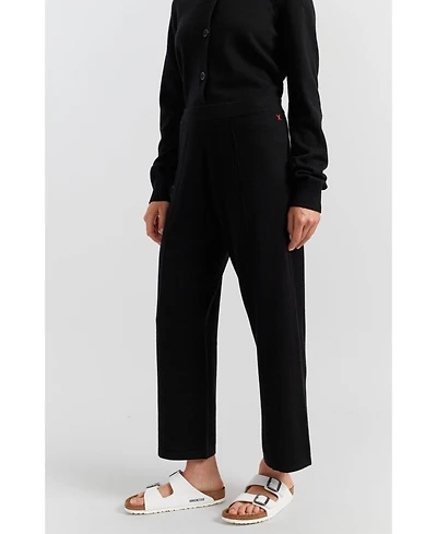 Chinti & Parker Women's Wool-Cashmere Cropped Wide-Leg Pants