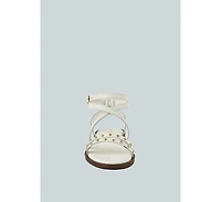 Corriane Womens Studs Embellishment Strappy Sandals