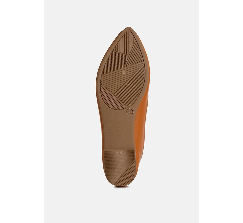 Karder brooch detail ballet flats