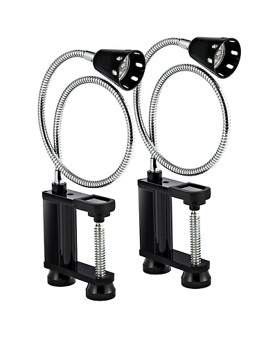 Sorbus 2 Pack 360 Degree Flexible Gooseneck Bbq Grill Led Lights with Magnetic Base