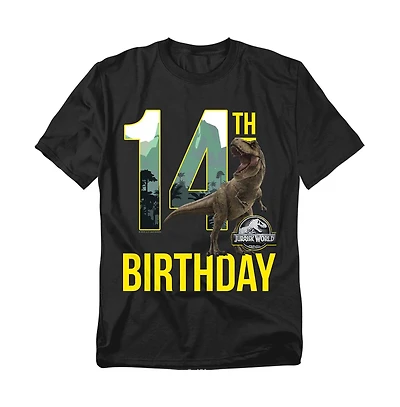 Jurassic Park Men's World 14th Birthday T-Rex T Shirt