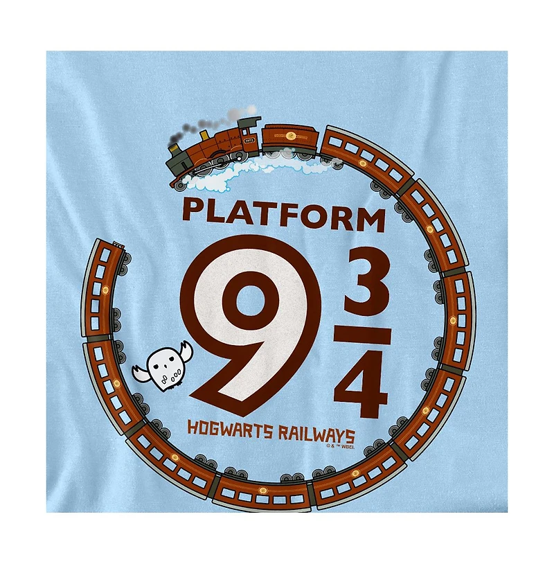 Harry Potter Men's Platform 9 34 Hogwart Railways T Shirt