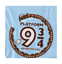 Harry Potter Men's Platform 9 34 Hogwart Railways T Shirt