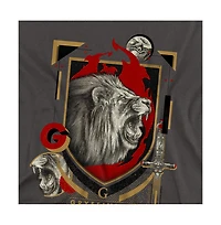 Harry Potter Men's Gryffindor Magicial Mischief Level Up Crest T Shirt
